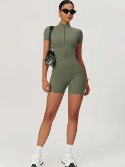 Zipper Seamless Romper