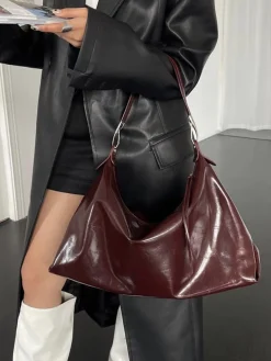 Zipper Soft Hobo Bag